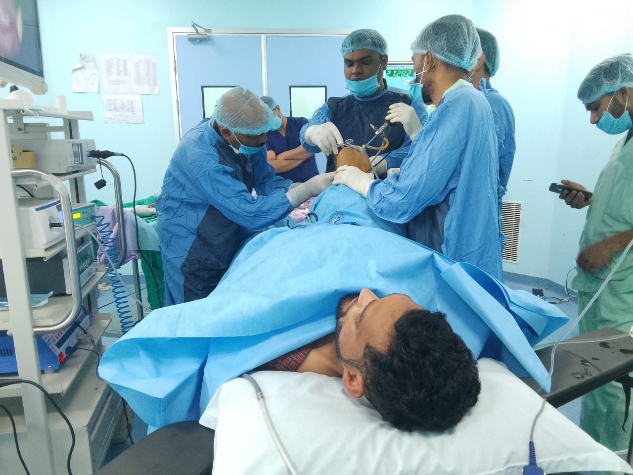 First ACL Surgery was done by Dr.yashashvi Bansal sir with OT Team
