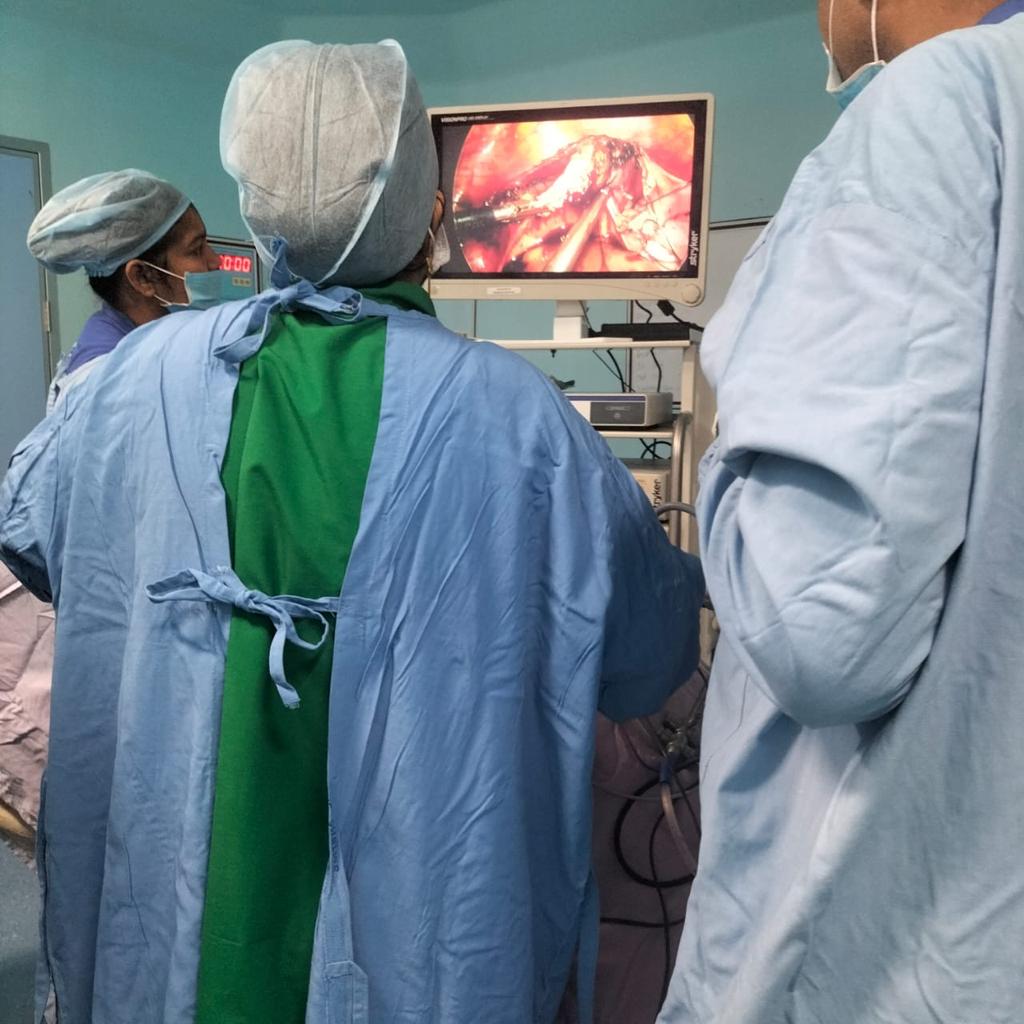 आईटीएम अस्पताल में पहली बार ‘दूरबीन द्वारा बच्चेदानी’ का सफल ऑपरेशन